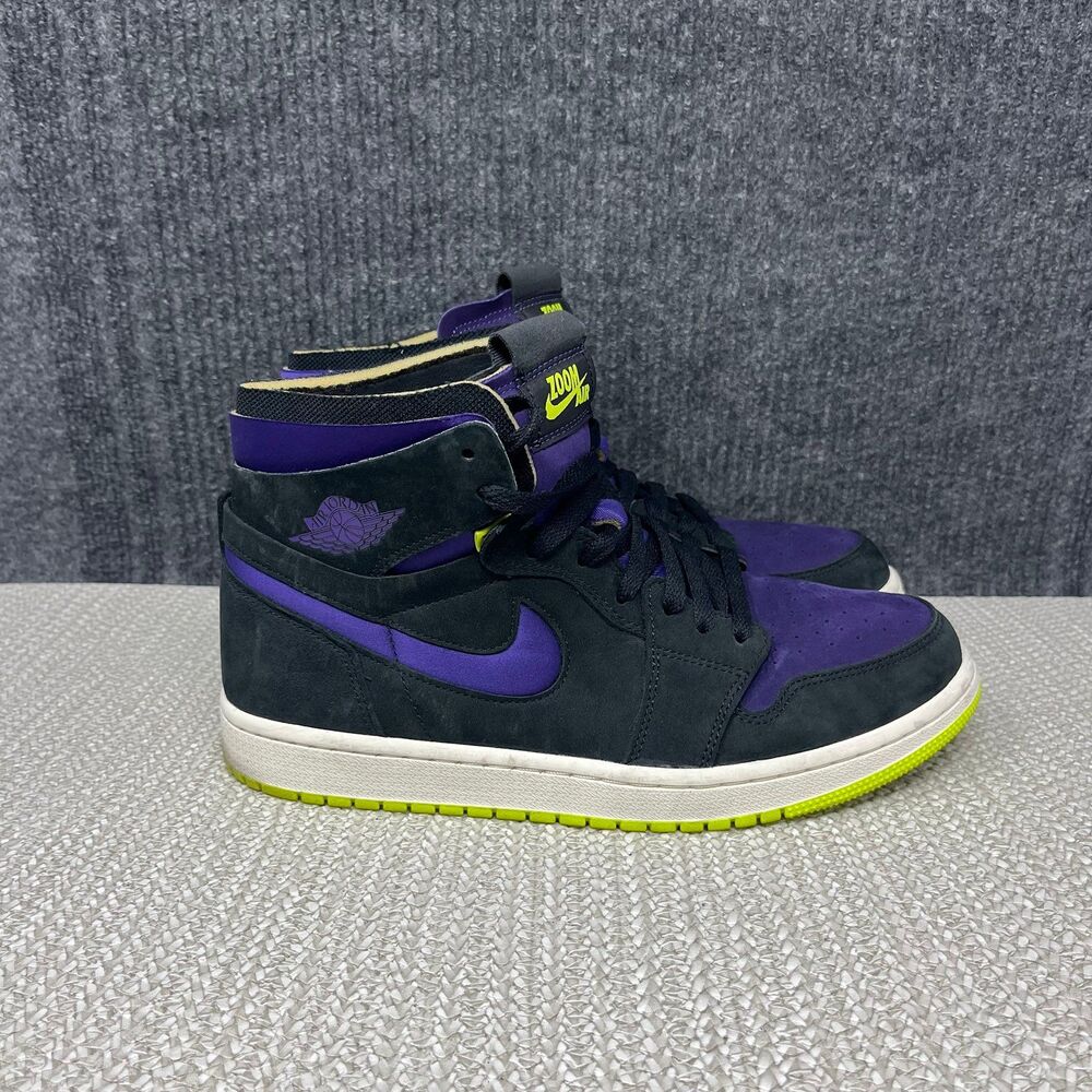 Nike Air Jordan 1 High Zoom Black Lemon Venom Purple Women’s Size 9.5 CT0979-001